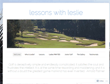 Tablet Screenshot of lessonswithleslie.com